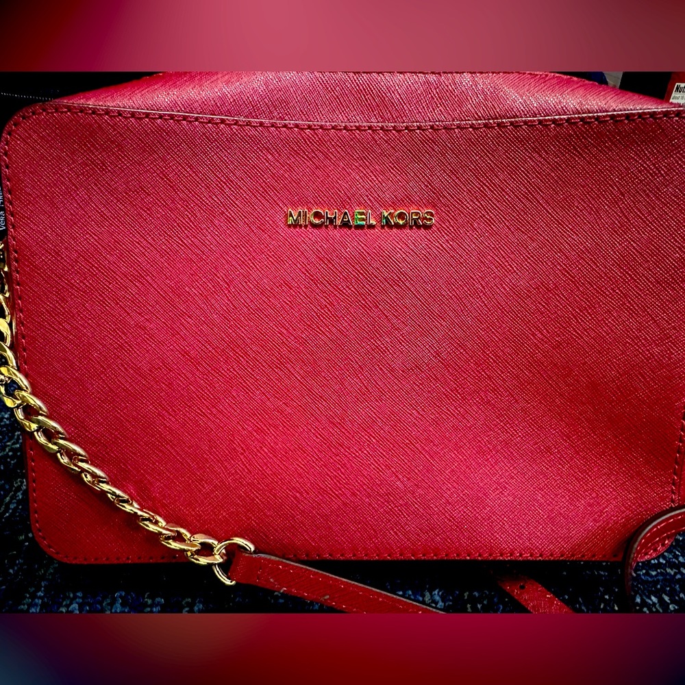 Michael Kors 32S4GTVC3L Crossbody Leather Maroon